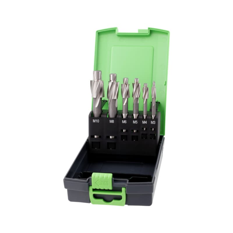 Counterbore set, HSS, 6 pieces