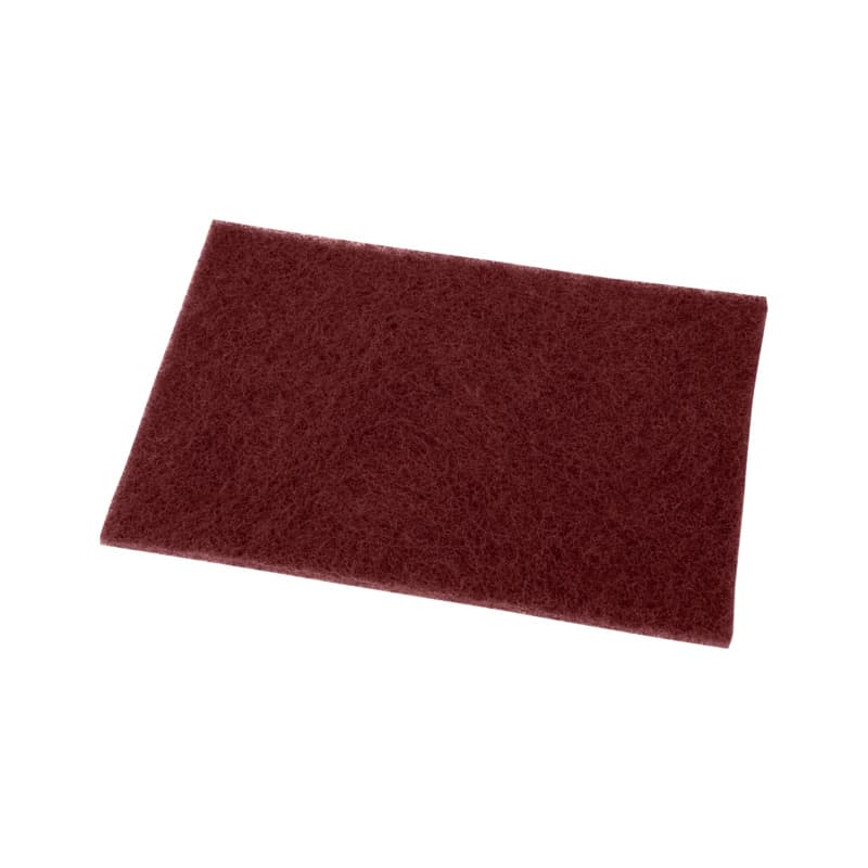 Non-woven abrasive pads for manual and machine processing AlOx grain 120