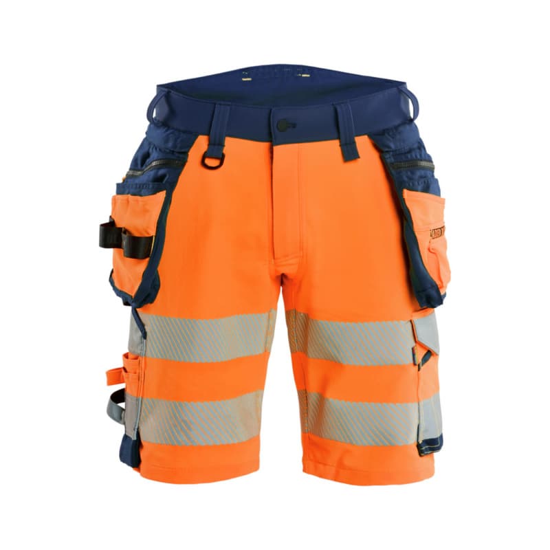 High Vis Shorts 4-Wege-Stretch High Vis Orange/Marineblau 1120 1648 5389 C44