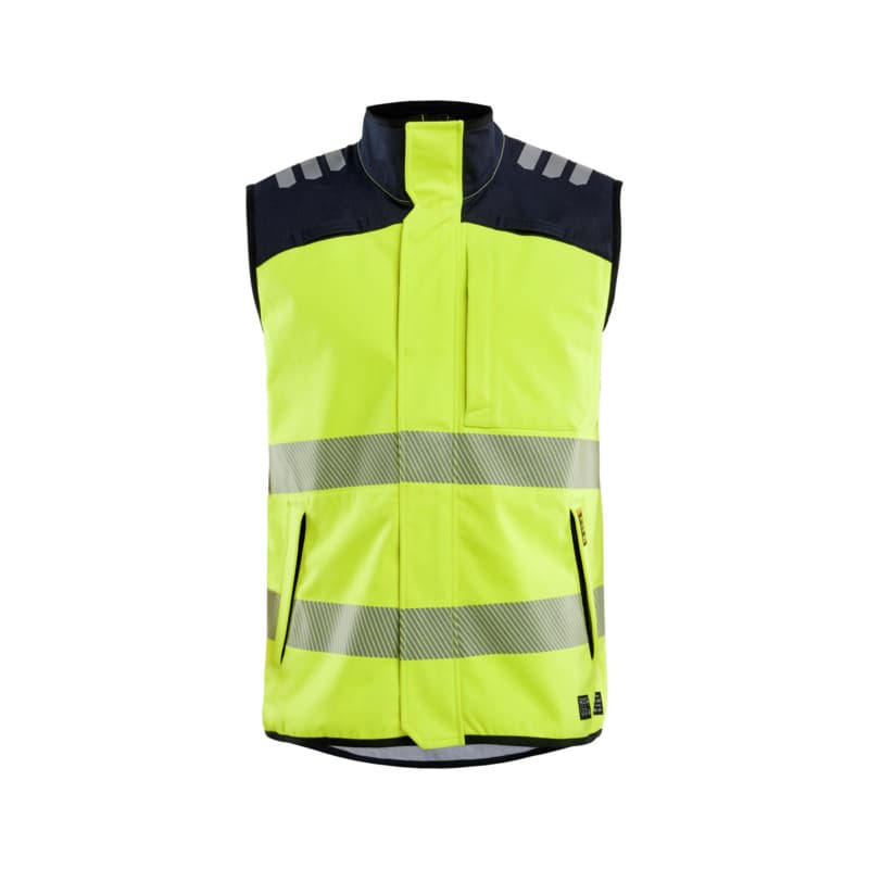 Multinorm Softshell Vest High Vis Yellow/Navy Blue 3849 1560 3389 4XL
