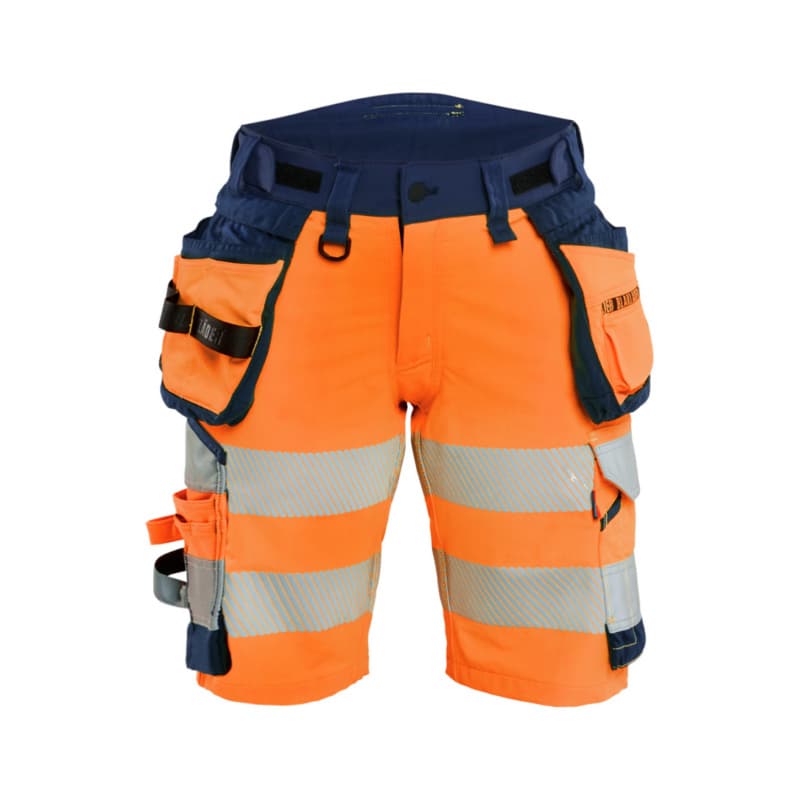 Damen Shorts HiVis 4-Wege-Stretch HiVis Orange/Marineblau 7020 1648 5389 C34
