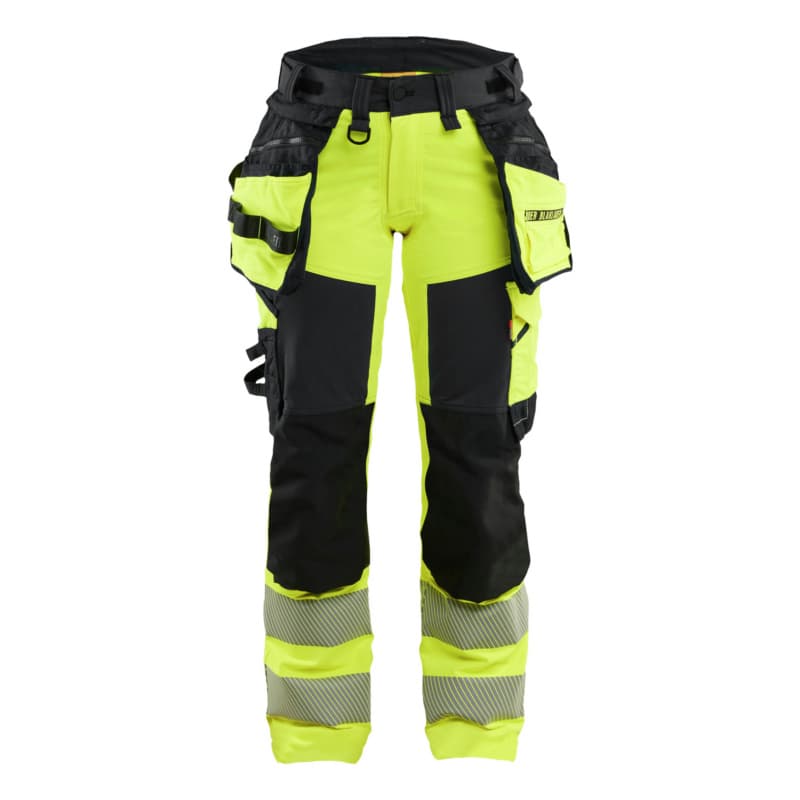 Women's trousers hivis 4-way stretch hivis yellow/black 7022 1648 3399 C34