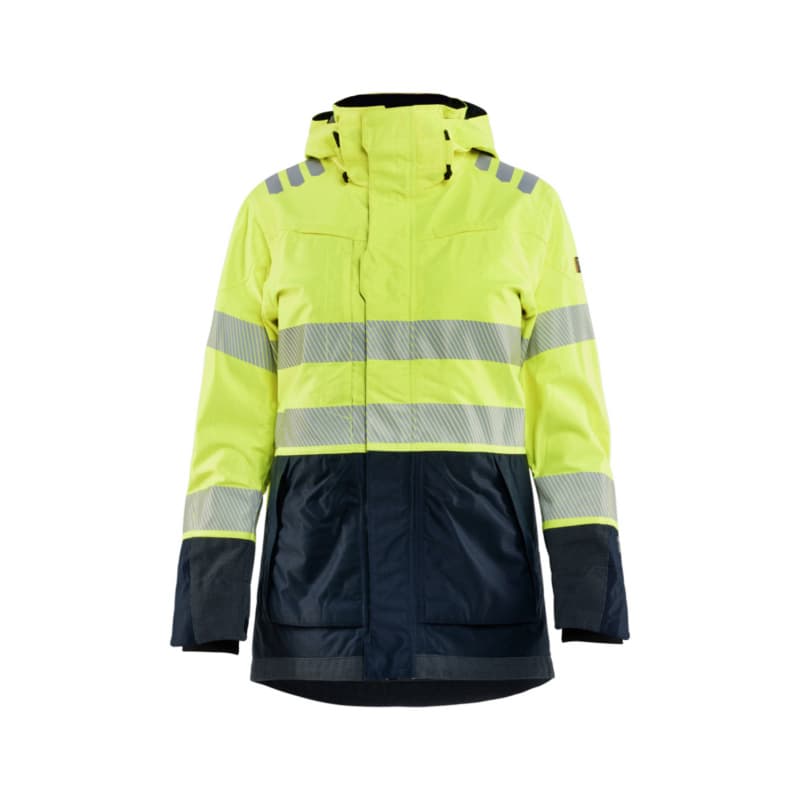 Damen Shelljacke Multinorm High Vis Gelb/Marineblau 4449 1532 3389 L