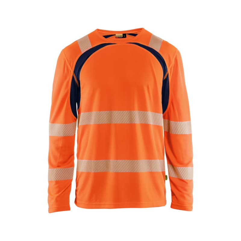 Langarm T-Shirt High Vis High Vis Orange/Marineblau 3599 1013 5389 4XL