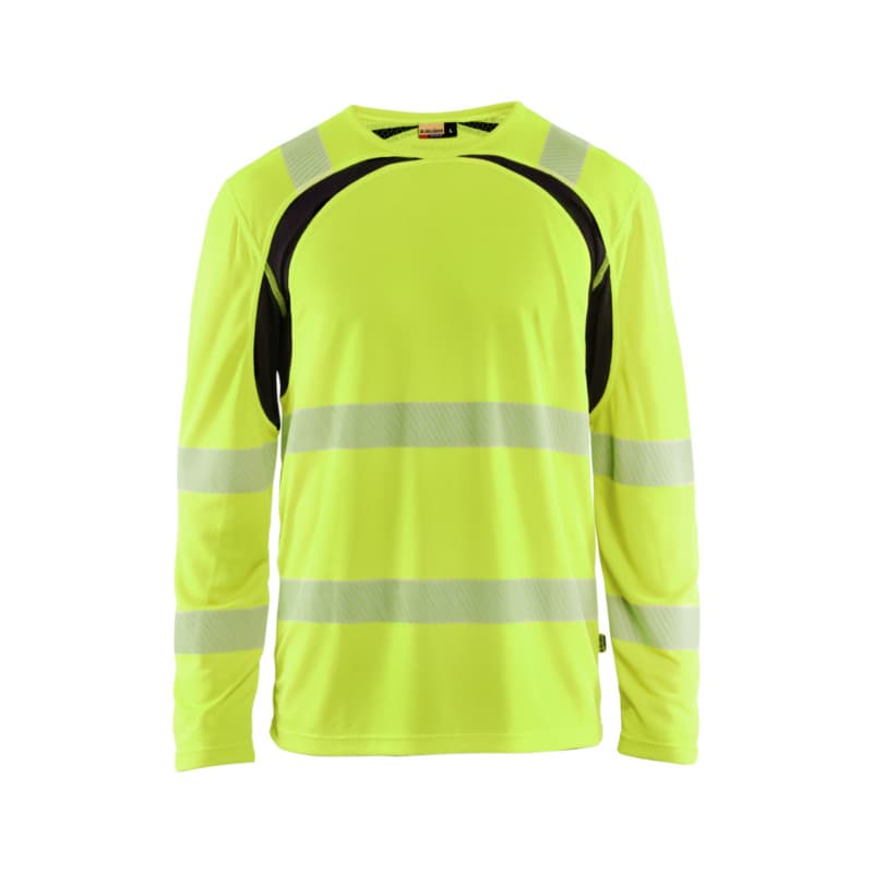 Langarm T-Shirt High Vis High Vis Gelb/Schwarz 3599 1013 3399 4XL