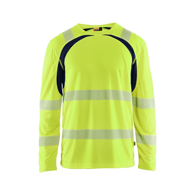 Langarm T-Shirt High Vis High Vis Gelb/Marineblau 3599 1013 3389 4XL