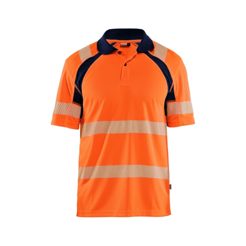 UV-Schutz High Vis Poloshirt High Vis Orange/Marineblau 3595 1013 5389 4XL