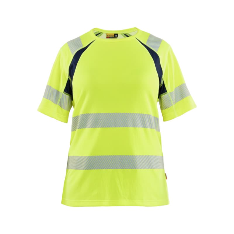 Damen High Vis T-Shirt High Vis Gelb/Marineblau 3503 2537 3389 L