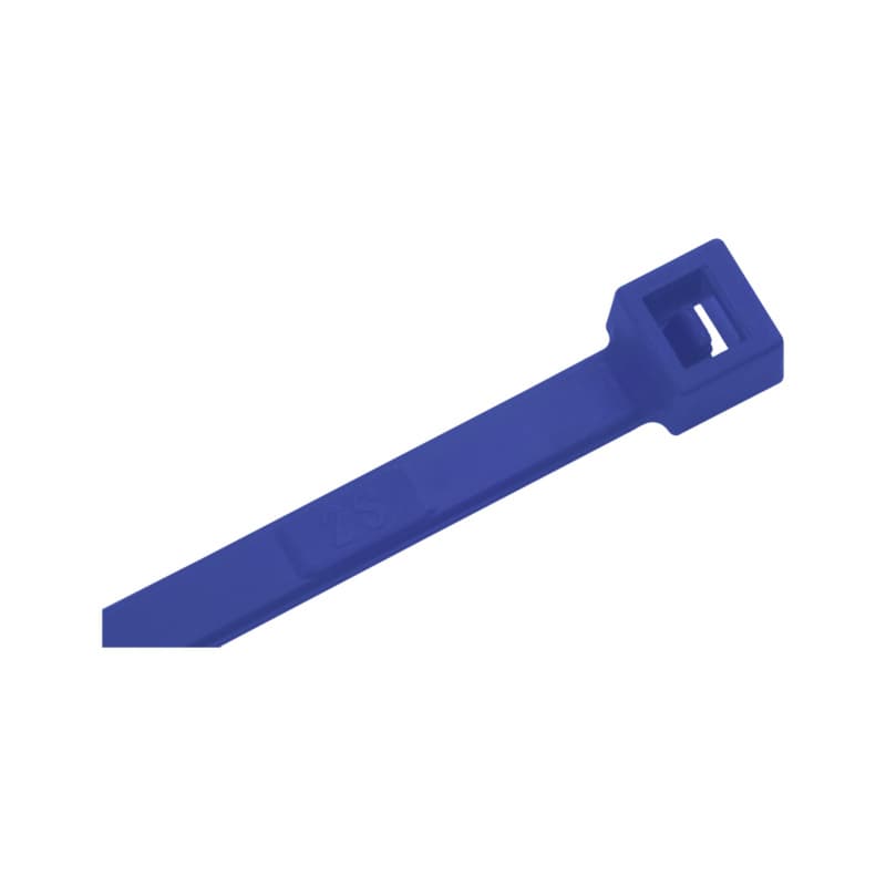 Cable tie with plastic latch, blue 4.5 x 200 mm