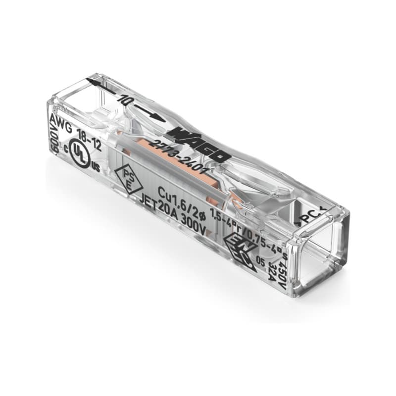WAGO passage connector for insertion, 2773-2401 0.75-4 mm²