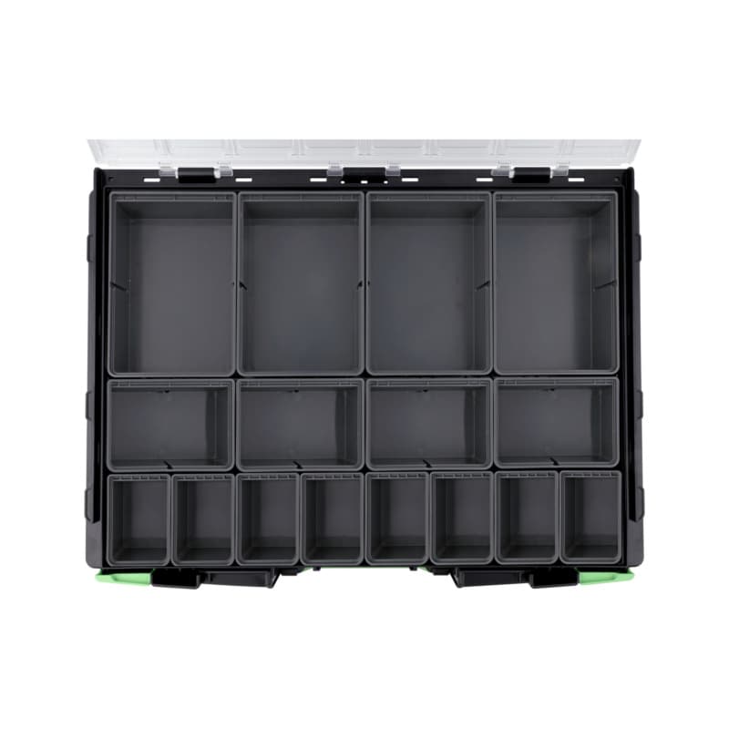 VISO case 8.4.1 TR with grid incl. 16 empty boxes