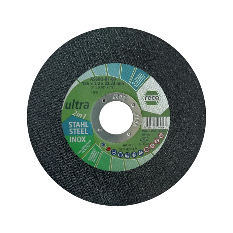 Cutting disc ultra 2in1 straight 115x1.0x22.23