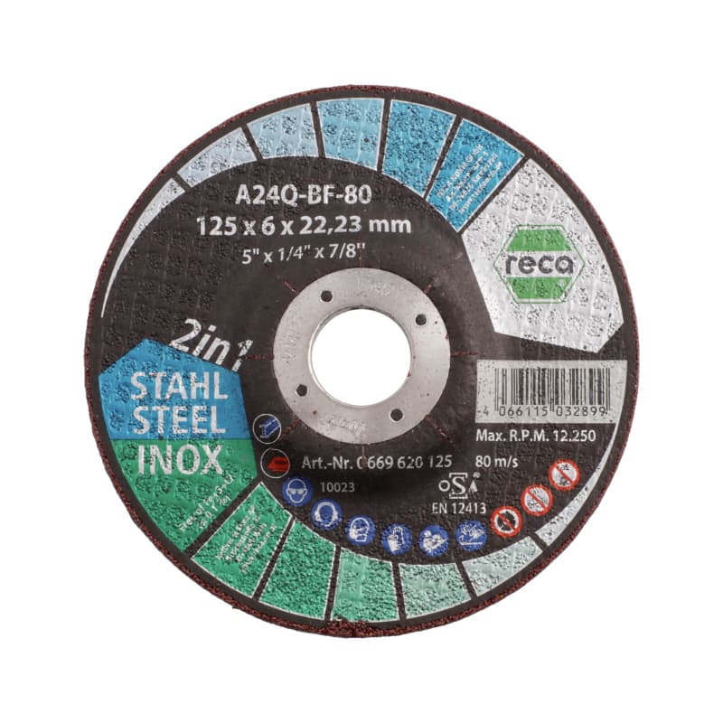 2in1 grinding disc with depressed centre 115 x 6 x 22.23