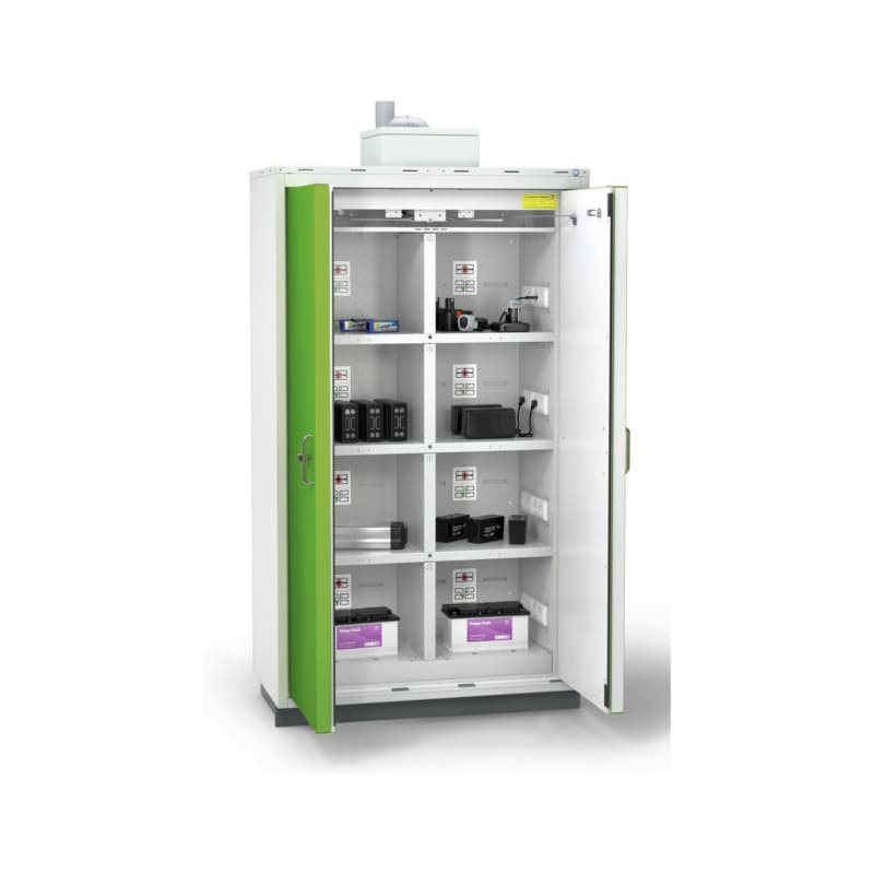 RECA Akku-Sicherheitsladeschrank XL MTW 1194x2085x612 mm RAL 6018
