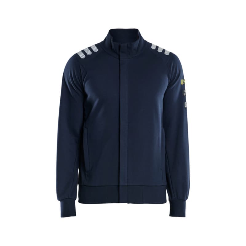 Flame Retardant Zip Up Sweatshirt Navy Blue 3453 1762 8900 4XL