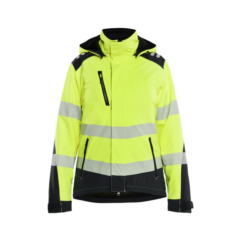 Lined women softshell winter jacket HiVis yellow/black 4401 2513 3399 L