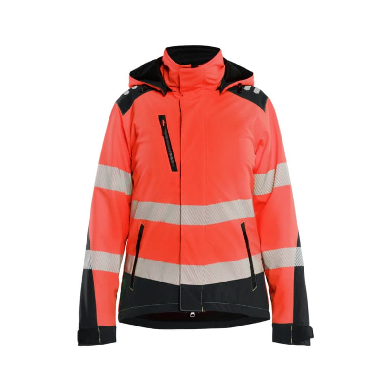 Women Lightly Lined Softshell Winter Jacket HiVis Red/Black 4401 2513 5599 L