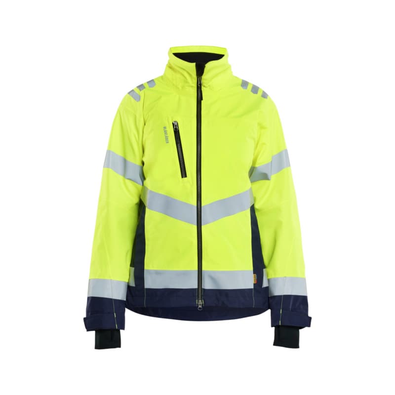 Women's Shell Jacket High Vis Yellow/Navy Blue 4761 1977 3389 L