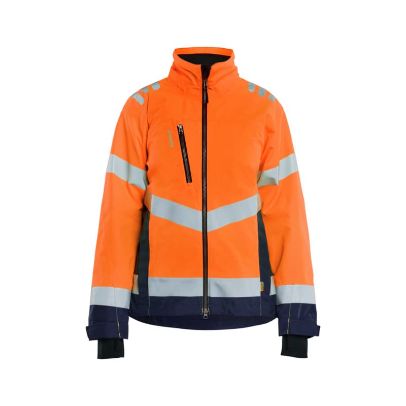 Women's Shell Jacket High Vis Orange/Navy Blue 4761 1977 5389 L