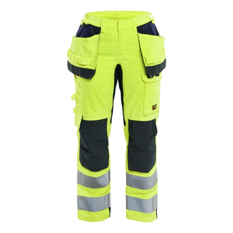 Women's Multin Pants Inherent Stretch HiVis Yellow/Navy 7145 1512 3389 C34