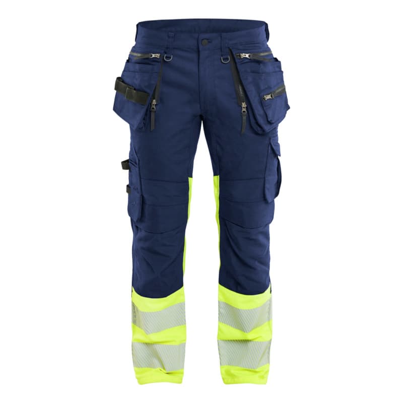 High vis trousers stretch navy blue/high vis yellow 1130 1149 8933 C144