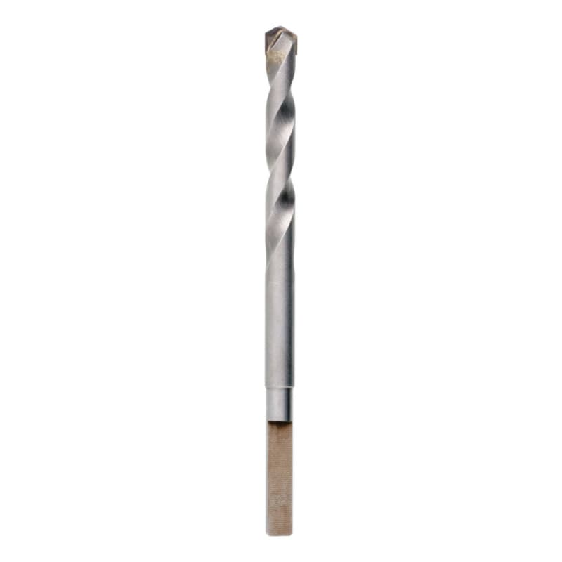 Carbide-tipped centre drill bit for quick-change mount