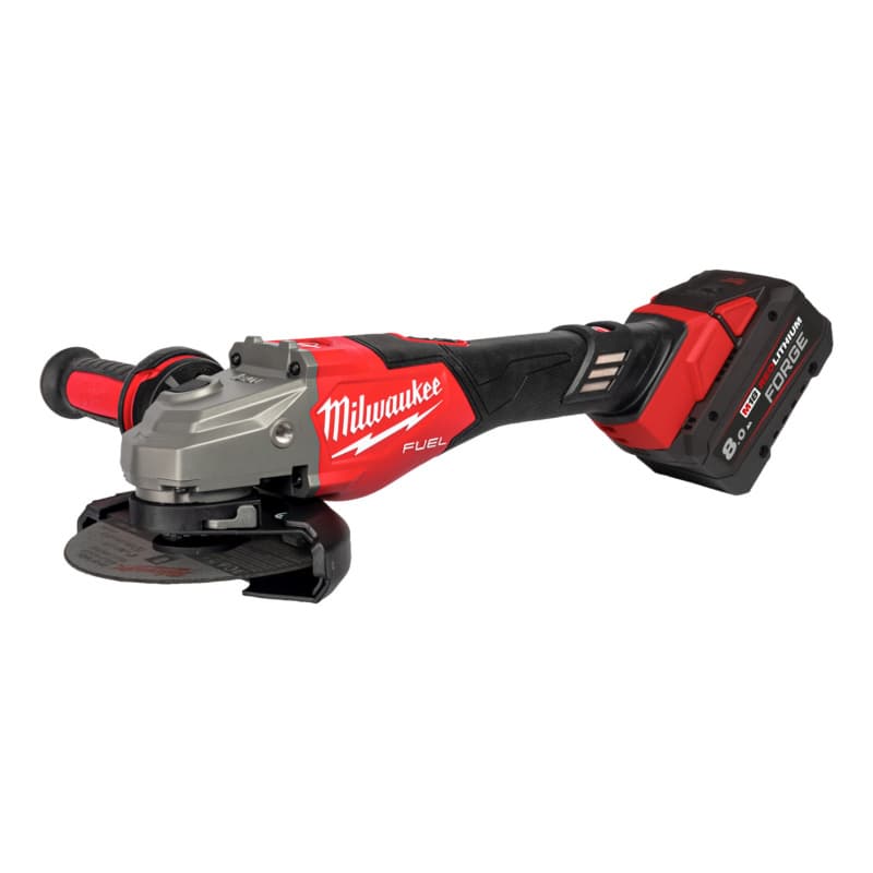 Milwaukee M18FHSAG125XB2-0X Akku-Hochleistungswinkelschleifer Schiebeschalter