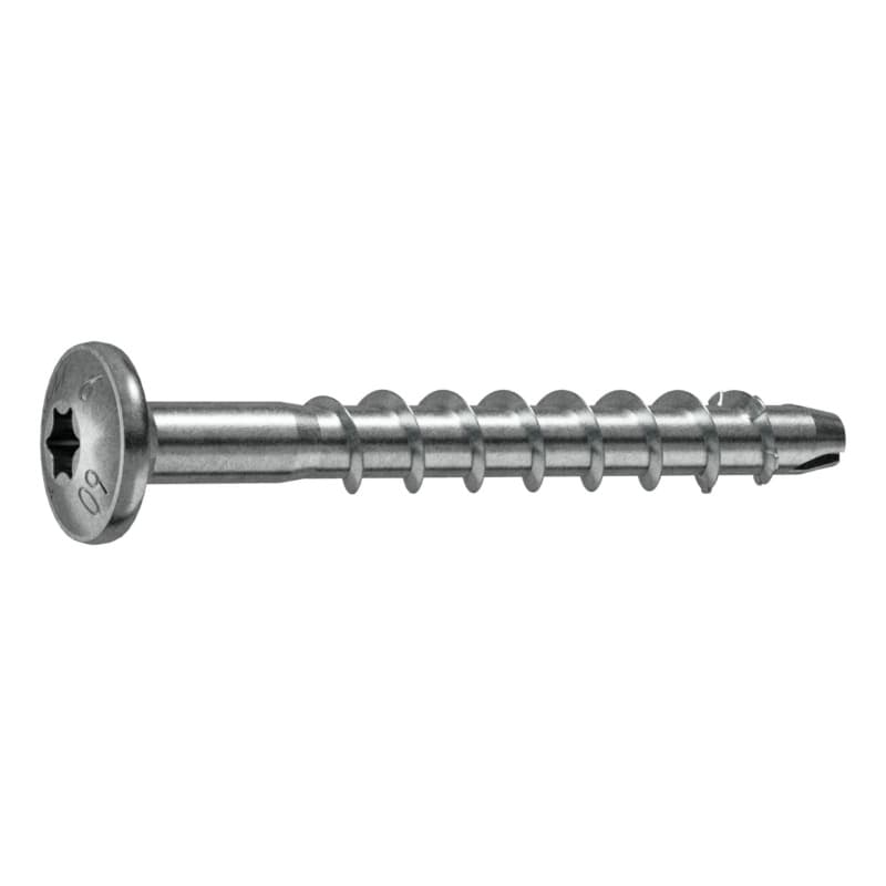 Screw anchor with pan head TSM LT 6x50 P TX30 A4