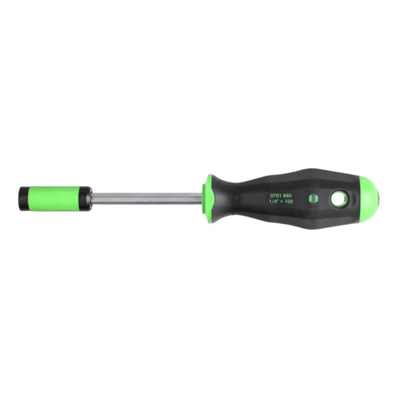Screwdriver with bit 1/4" with magnetic ring
