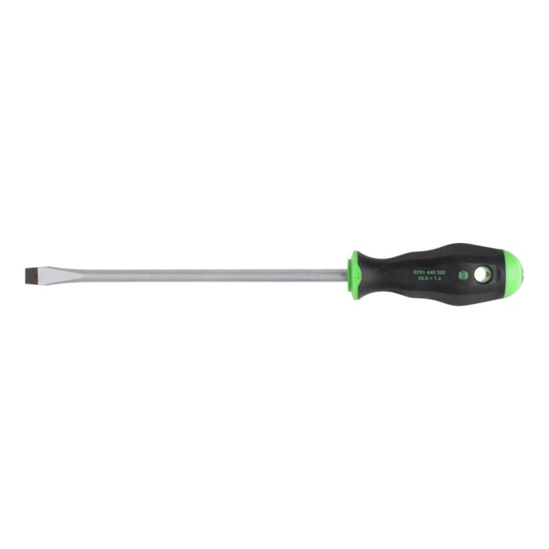 Screwdriver, slotted, 2-component handle 10.0 x 1.6 mm