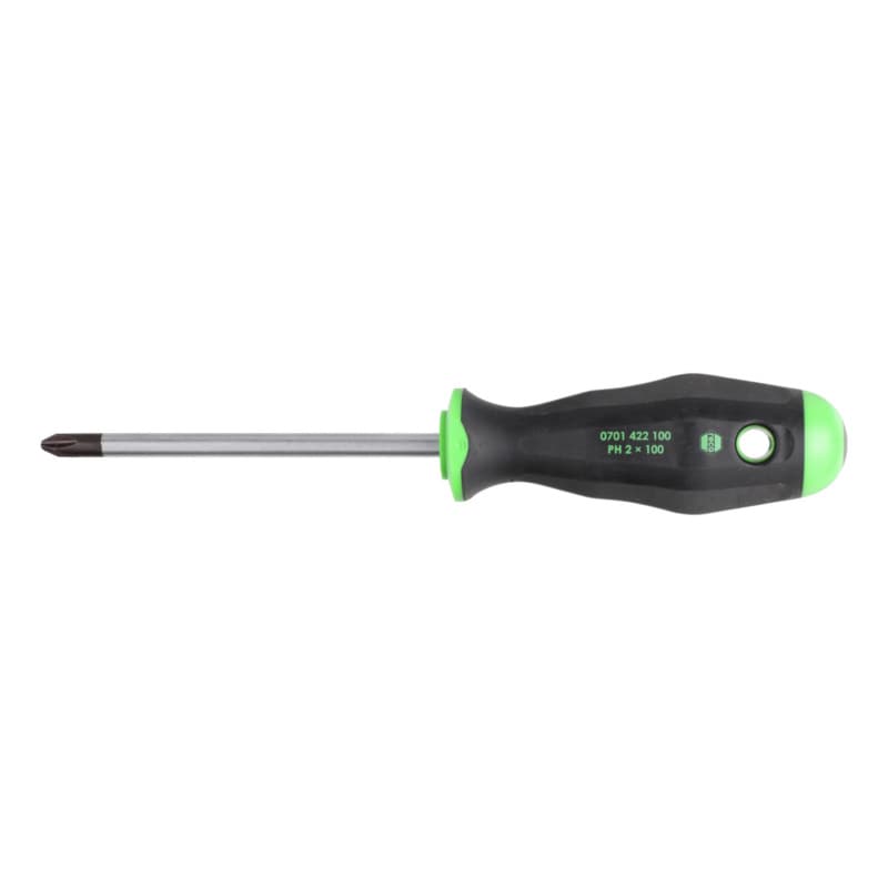 Screwdriver, cross slot, 2-component handle PH 2