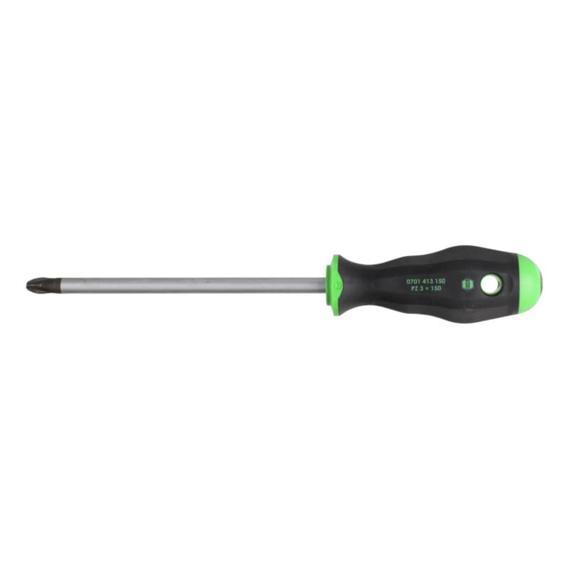 Screwdriver, cross slot, 2-component handle PZ 3