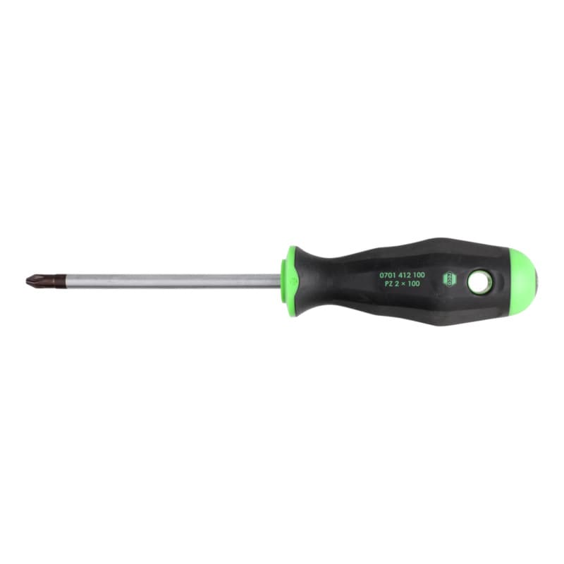 Screwdriver, cross slot, 2-component handle PZ 2
