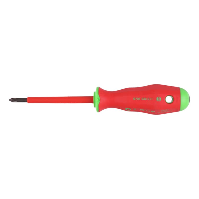 Screwdriver VDE cross slot, 2-component handle PH 1