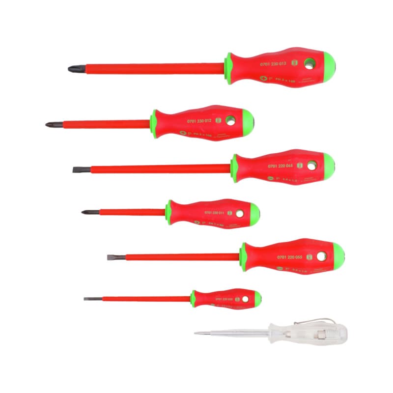 Screwdriver VDE set, 7 pcs., with voltage tester
