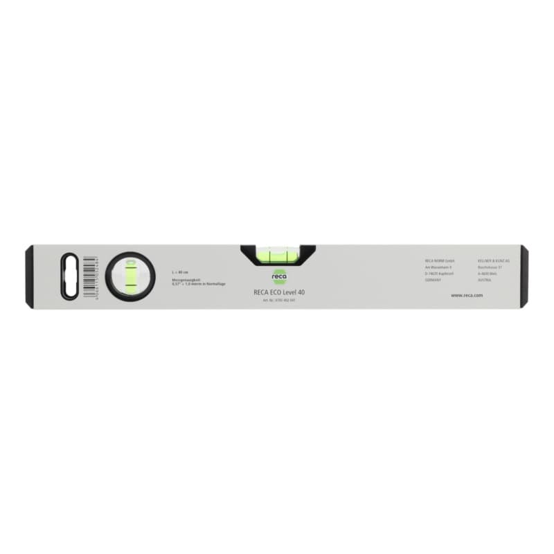 RECA ECOlevel spirit level, 40 cm