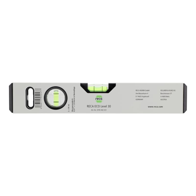 RECA ECOlevel spirit level, 30 cm