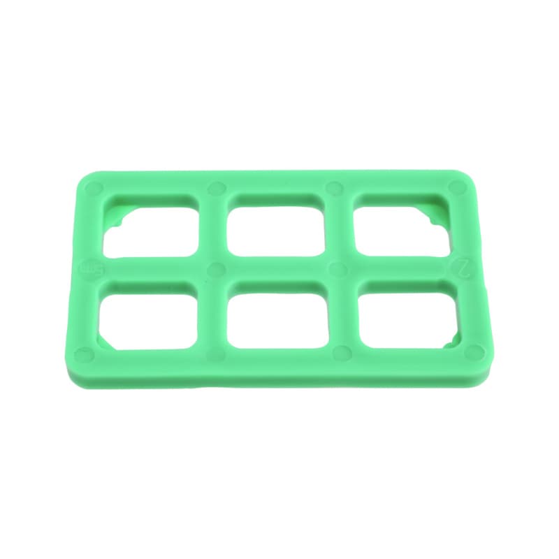 Underlay grid block 80x50x5 mm, plastic, green