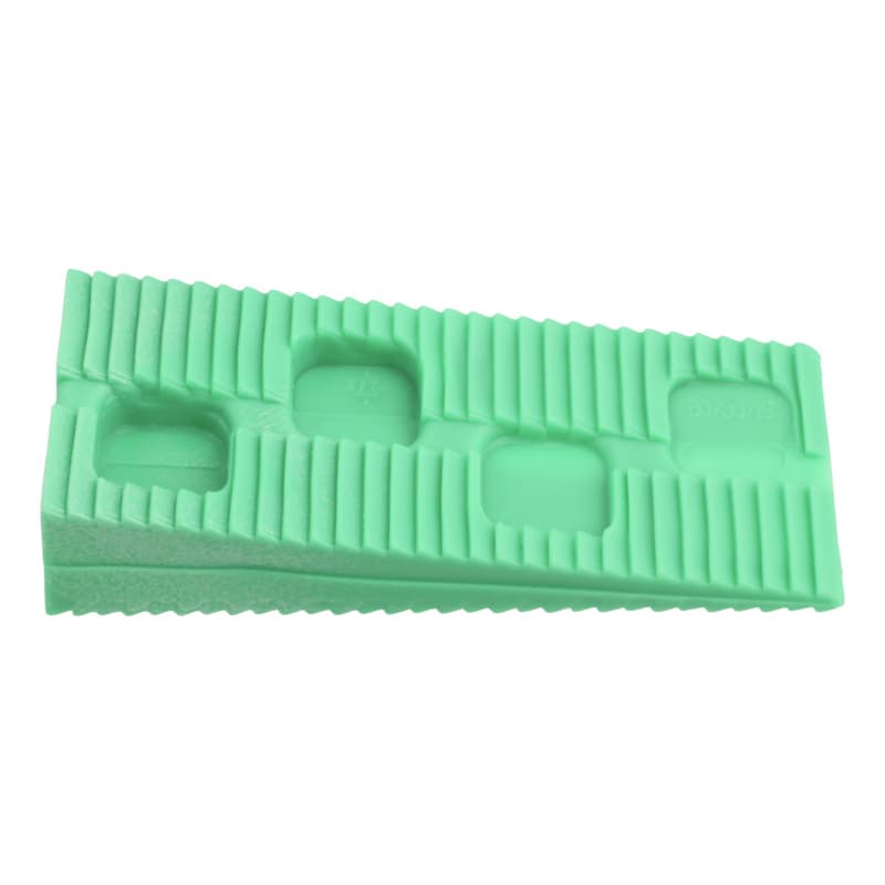 Assembly wedge 80x30x15 mm, plastic, green