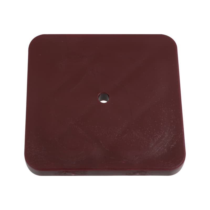 Mounting plate 70x70 mm, 7 mm, plastic, brown