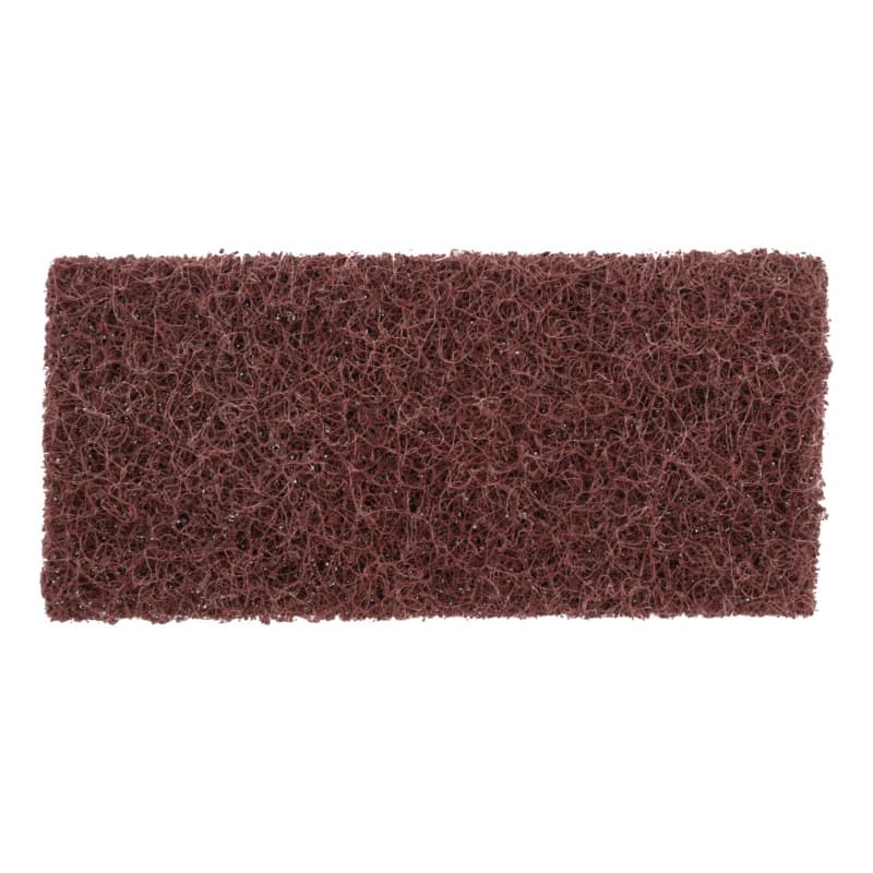 Non-woven abr. pads, brown, AlOx, 60 x 130 mm, grain 120