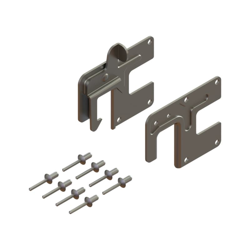 Rung hook set for Alu extension ladder 2x14/16/18, Alu multipurp. ladder 3x10/12