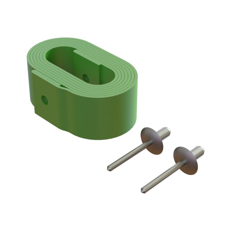 Alu assembly trestle, belt strap