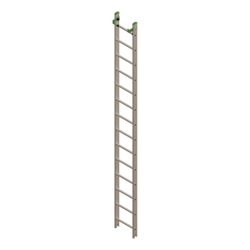 Lower part, Alu extension ladder 2 pieceswith traverse 2x14 rungs