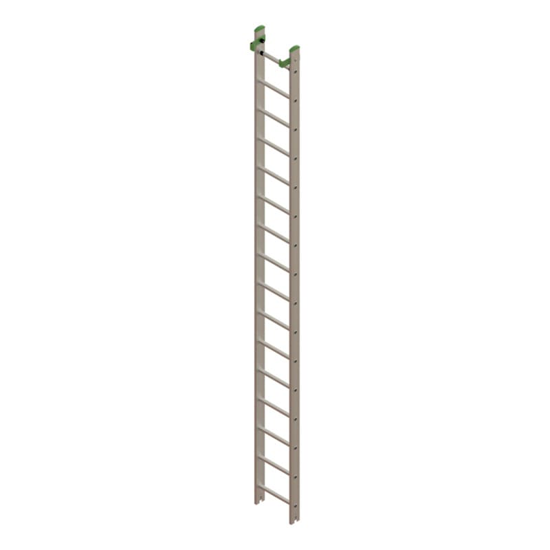 Lower part, Alu extension ladder 2 pieceswith traverse 2x16 rungs