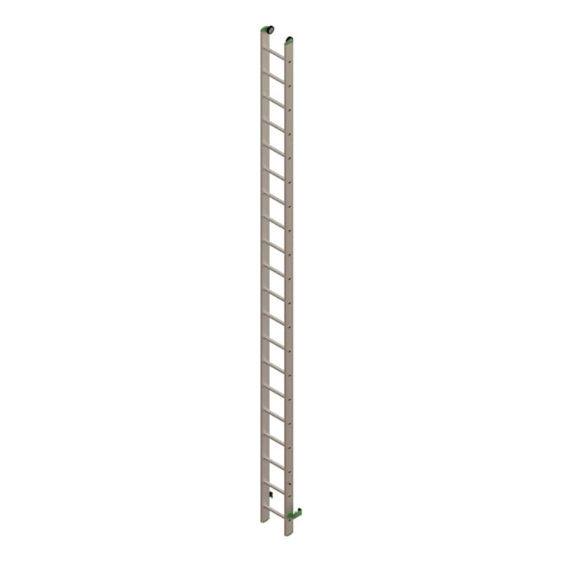 Sliding part, Alu rope operated ladder 2 pieces with traverse 2x20 rungs