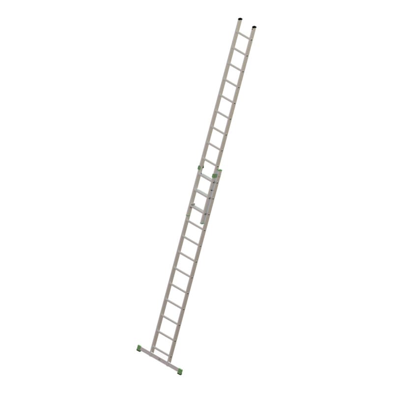 Alu extension ladder 2 pieceswith traverse 2x12 rungs