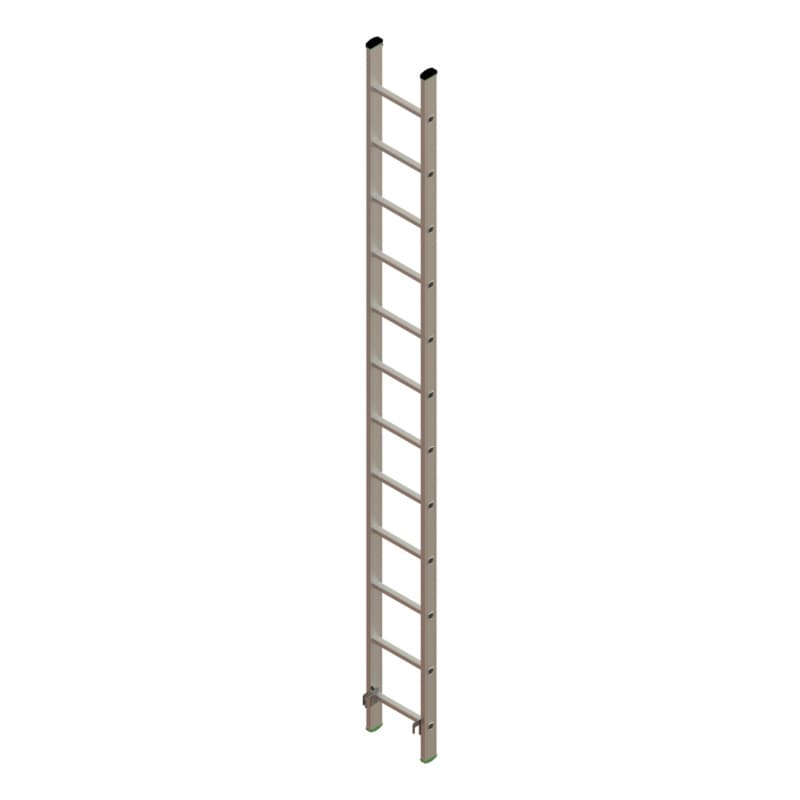 Sliding part, Alu extension ladder 2 pieceswith traverse 2x12 rungs
