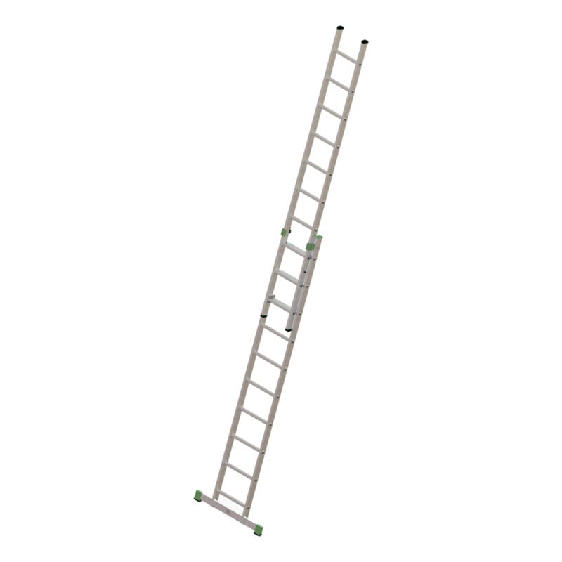 Alu extension ladder 2 pieceswith traverse 2x10 rungs