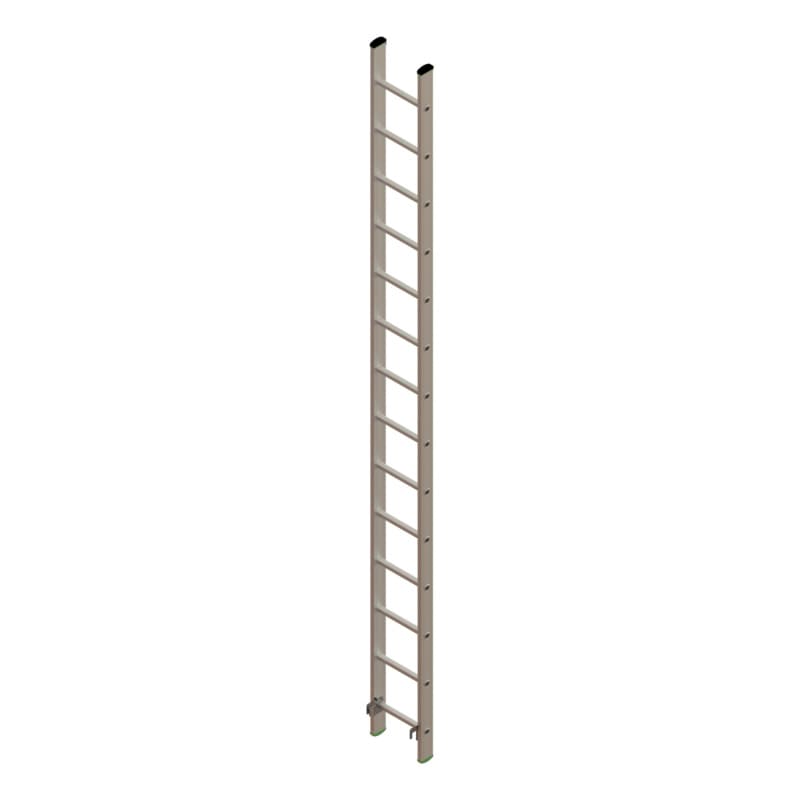 Sliding part, Alu extension ladder 2 pieceswith traverse 2x14 rungs